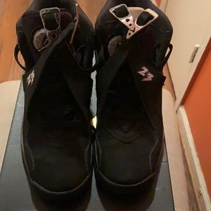 Jordan retro 8. Youth size 7.Black,silver/grey.